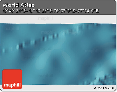 Satellite 3D Map of the Area around 19° 32' 24" S, 77° 25' 30" E