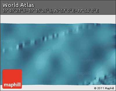 Satellite 3D Map of the Area around 19° 32' 24" S, 77° 25' 30" E