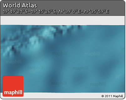 Satellite 3D Map of the Area around 19° 32' 24" S, 79° 7' 30" E