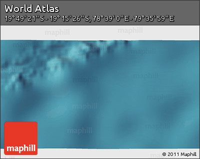 Satellite 3D Map of the Area around 19° 32' 24" S, 79° 7' 30" E
