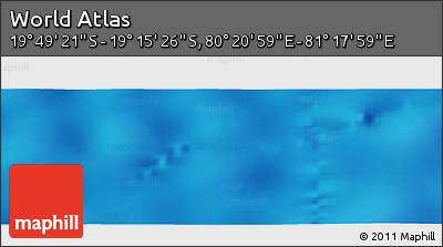Physical Panoramic Map of the Area around 19° 32' 24" S, 80° 49' 29" E