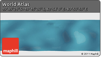 Satellite Panoramic Map of the Area around 19° 32' 24" S, 83° 22' 30" E