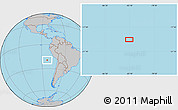 Gray Location Map of the area around 19° 32' 24" S, 83° 13' 29" W