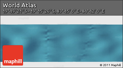 Satellite Panoramic Map of the Area around 19° 32' 24" S, 84° 13' 29" E