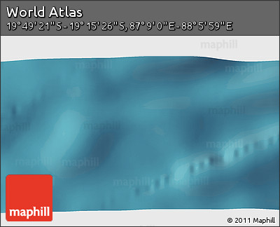 Satellite 3D Map of the Area around 19° 32' 24" S, 87° 37' 30" E