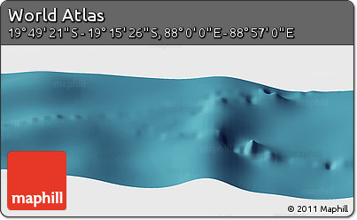 Satellite Panoramic Map of the Area around 19° 32' 24" S, 88° 28' 29" E