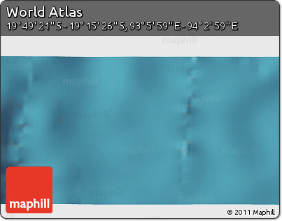 Satellite 3D Map of the Area around 19° 32' 24" S, 93° 34' 29" E