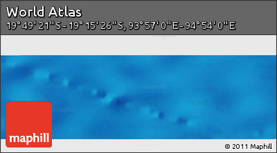 Shaded Relief Panoramic Map of the Area around 19° 32' 24" S, 94° 25' 30" E