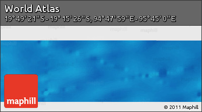Physical Panoramic Map of the Area around 19° 32' 24" S, 95° 16' 30" E