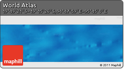 Physical Panoramic Map of the Area around 19° 32' 24" S, 95° 16' 30" E