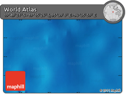 Physical Map of the Area around 19° 32' 24" S, 96° 7' 30" E