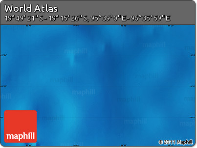 Physical Map of the Area around 19° 32' 24" S, 96° 7' 30" E