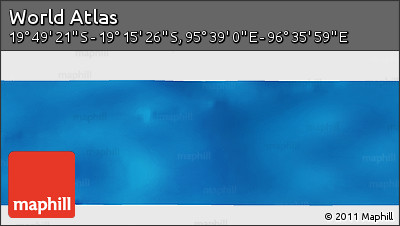 Shaded Relief Panoramic Map of the Area around 19° 32' 24" S, 96° 7' 30" E