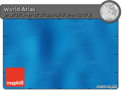 Physical Map of the Area around 19° 32' 24" S, 96° 58' 29" E
