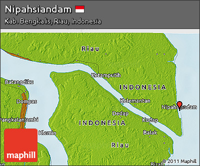 Physical 3D Map of Nipahsiandam
