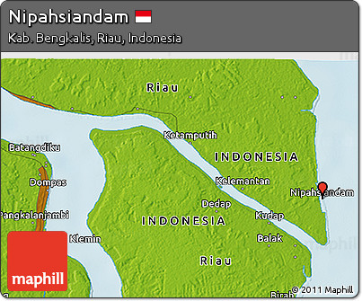 Physical 3D Map of Nipahsiandam