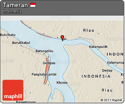 Shaded Relief 3D Map of Tameran