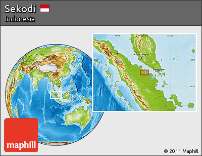 Physical Location Map of Sekodi