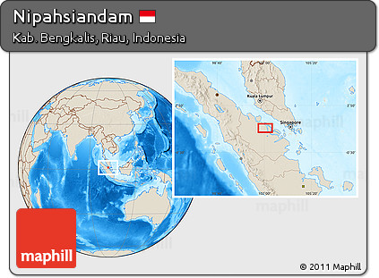 Shaded Relief Location Map of Nipahsiandam