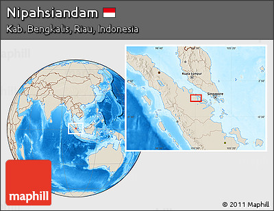 Shaded Relief Location Map of Nipahsiandam