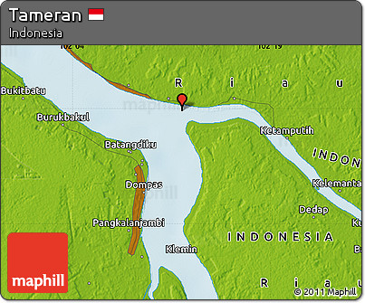 Physical Map of Tameran