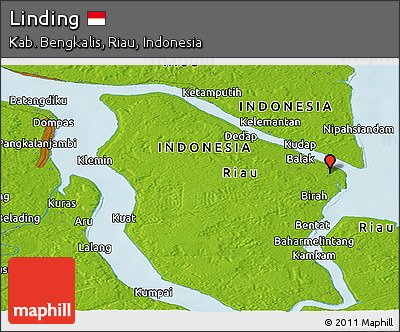 Physical Panoramic Map of Linding