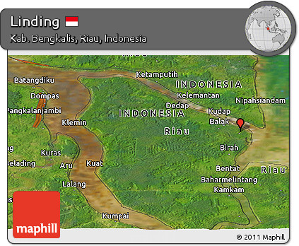 Satellite Panoramic Map of Linding