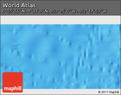 Physical 3D Map of the Area around 1° 13' 33" N, 102° 46' 30" W