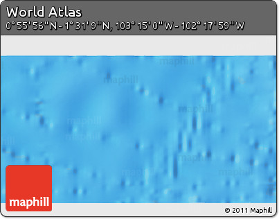 Physical 3D Map of the Area around 1° 13' 33" N, 102° 46' 30" W