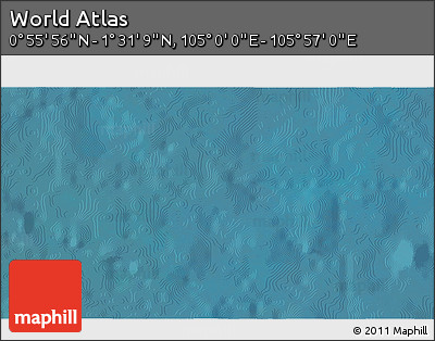 Satellite 3D Map of the Area around 1° 13' 33" N, 105° 28' 29" E