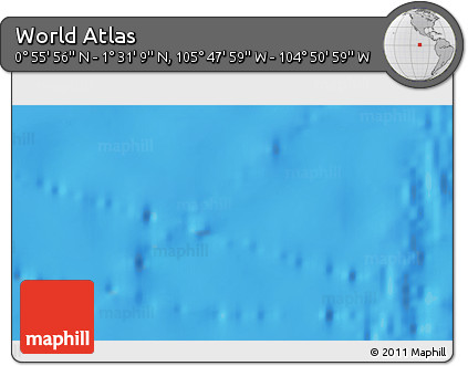 Physical 3D Map of the Area around 1° 13' 33" N, 105° 19' 29" W