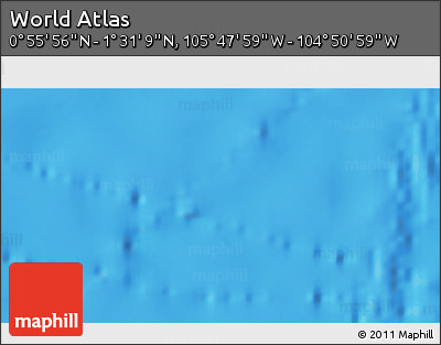 Physical 3D Map of the Area around 1° 13' 33" N, 105° 19' 29" W