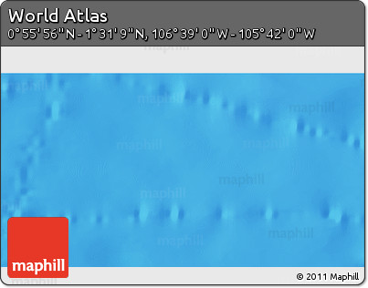 Shaded Relief 3D Map of the Area around 1° 13' 33" N, 106° 10' 30" W
