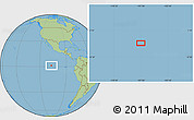 Savanna Style Location Map of the area around 1° 13' 33" N, 107° 1' 30" W
