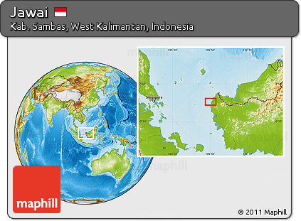 Physical Location Map of Jawai