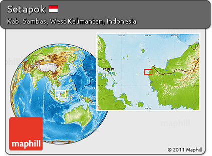 Physical Location Map of Setapok