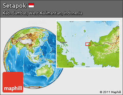 Physical Location Map of Setapok