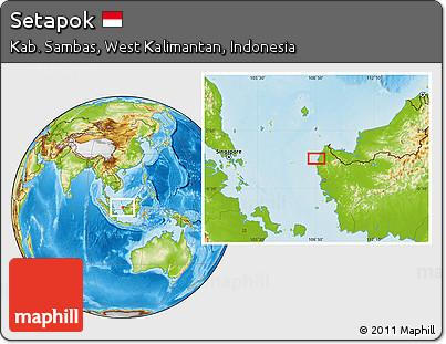 Physical Location Map of Setapok