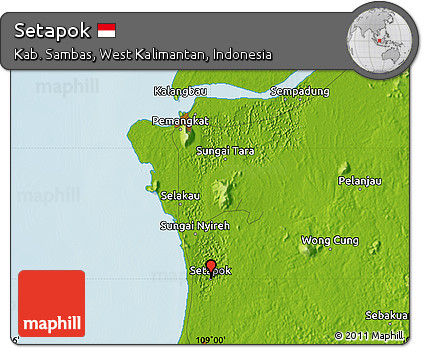 Physical Map of Setapok