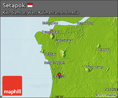 Physical Map of Setapok