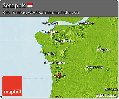 Physical Map of Setapok