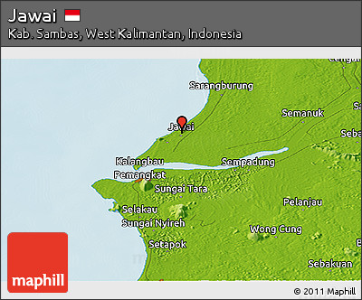 Physical Panoramic Map of Jawai