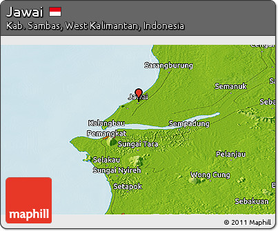 Physical Panoramic Map of Jawai