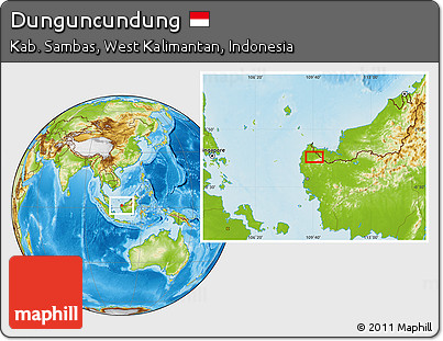 Physical Location Map of Dunguncundung