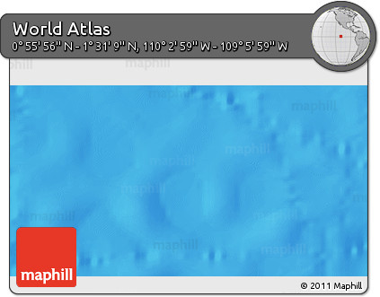 Physical 3D Map of the Area around 1° 13' 33" N, 109° 34' 29" W