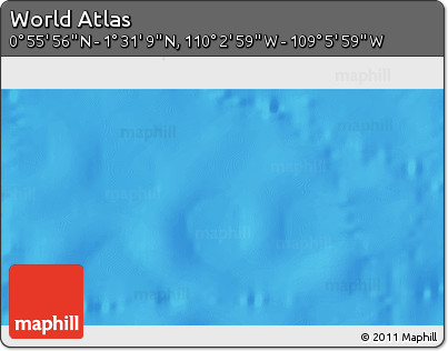 Physical 3D Map of the Area around 1° 13' 33" N, 109° 34' 29" W