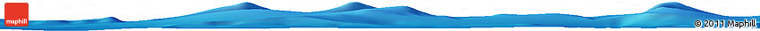 Shaded Relief Horizon Map of the Area around 1° 13' 33" N, 10° 58' 29" W