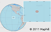 Gray Location Map of the area around 1° 13' 33" N, 112° 58' 29" W