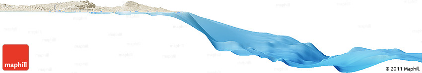 Shaded Relief Horizon Map of the Area around 1° 13' 33" N, 119° 4' 29" E
