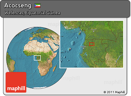 Satellite Location Map of Acocseng